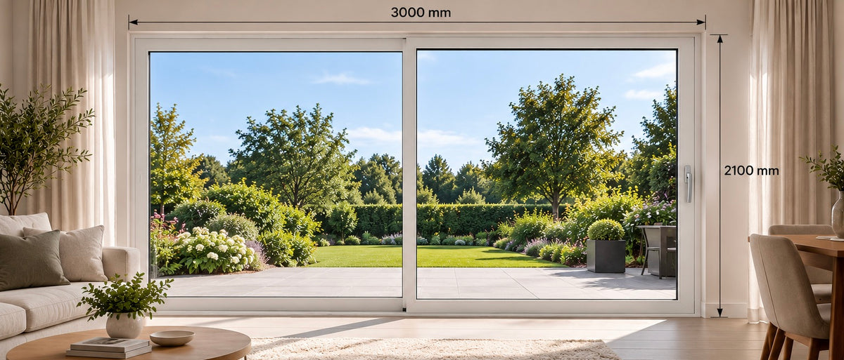 Lift & Slide Patio Doors – 3000 × 2100 mm – Right-Hand Handle