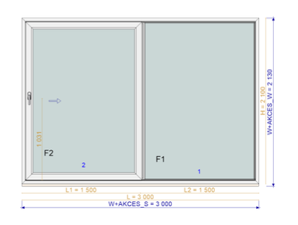 Lift & Slide Patio Door – 3000 × 2100 mm – Anthracite Grey / White